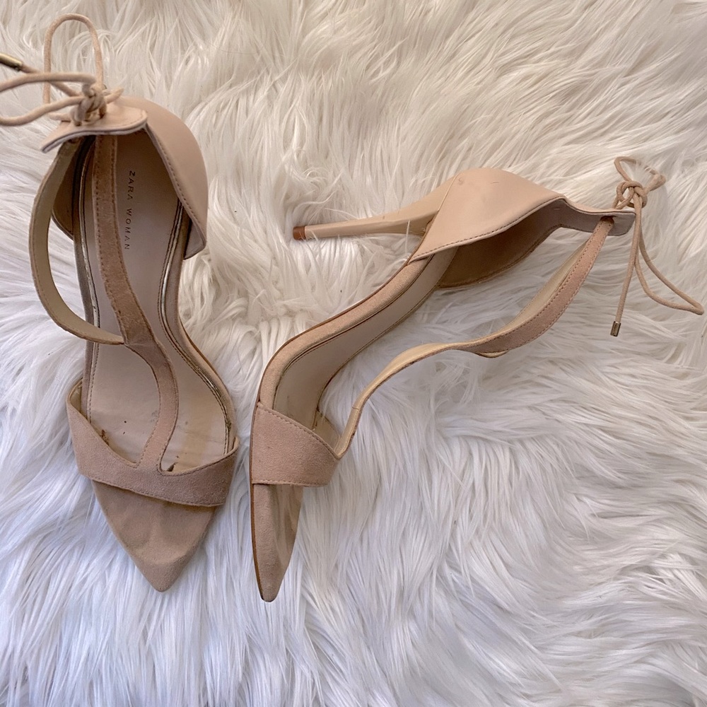 Zara nude heels